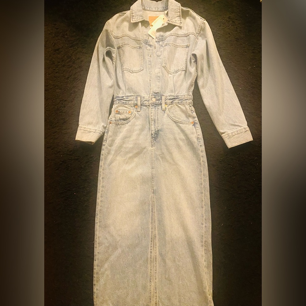 Levis Women Jean Dress|Sz 24| Blue Denim NWT